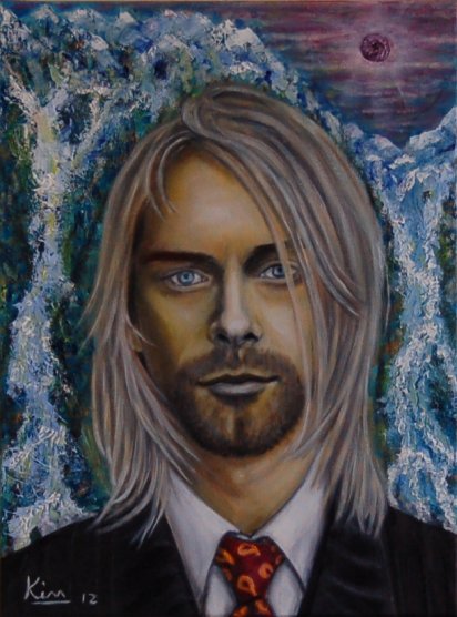 Oil Painting > Zeitgeist ( Kurt Cobain )